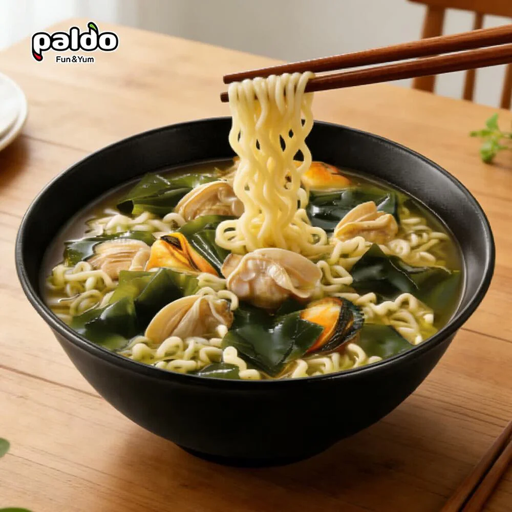 Paldo Gomtang Korean Seaweed Noodle Soup 110g x 4 Packs - Image 4