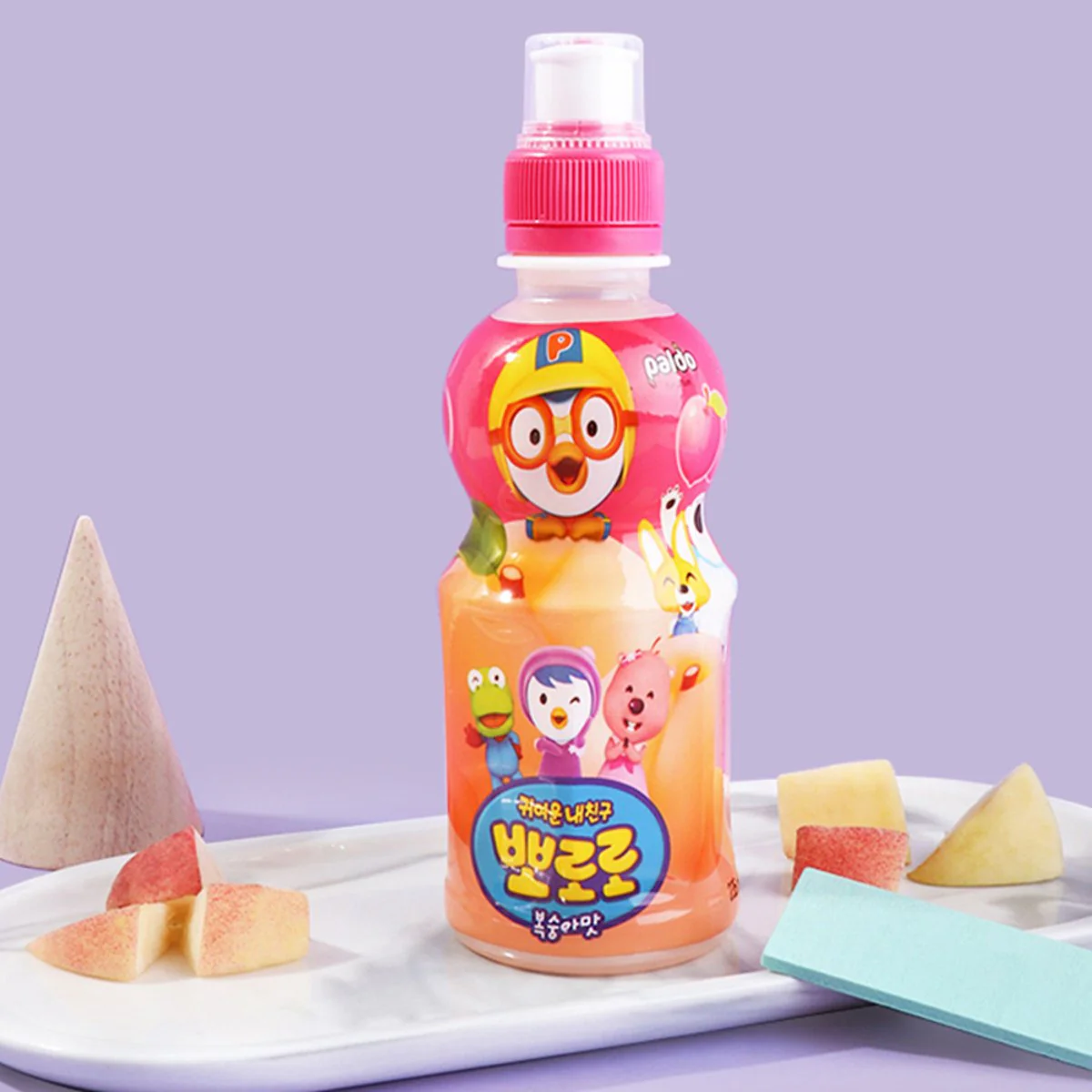 Paldo Pororo Peach Kids Juice Drink 235ml - Image 2