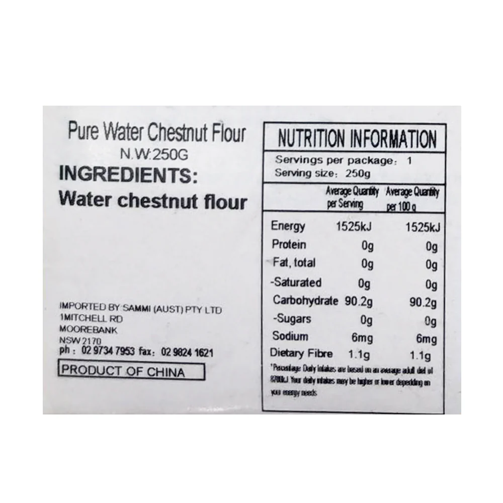 Pan Tang Pure Water Chestnut Flour - 250g - Image 3