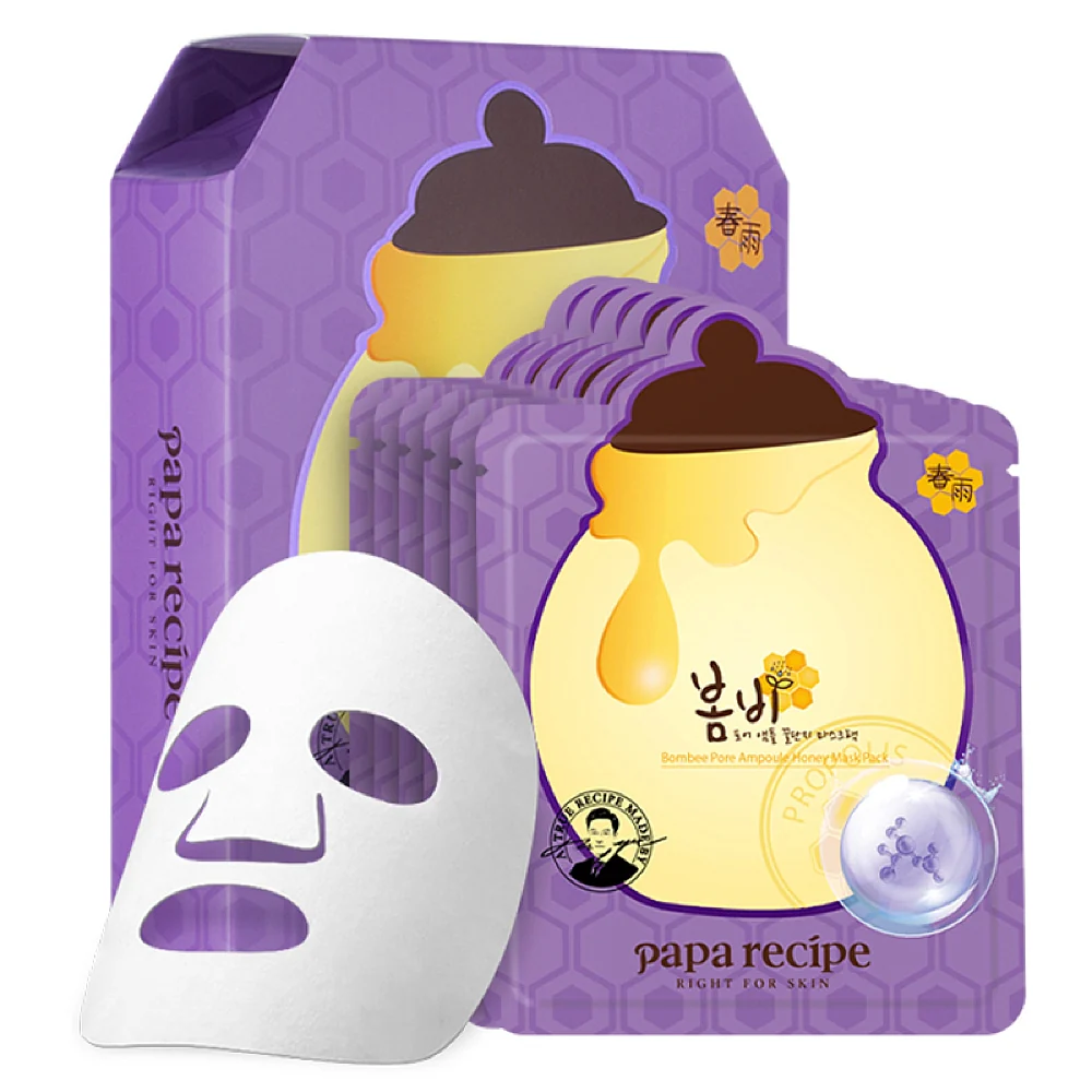 Papa Recipe Bombee Pore Ampoule Honey Mask Pack - Purple Spring - Image 3