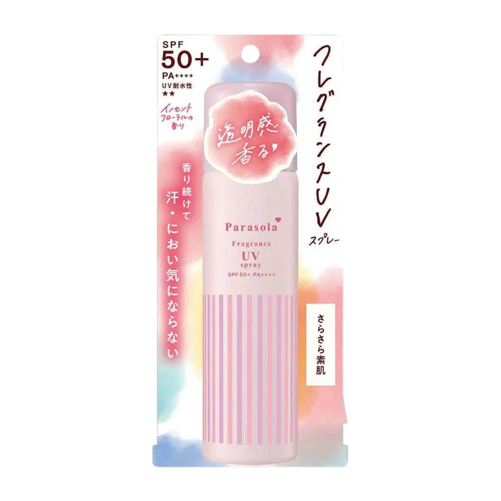 Parasola Fragrance UV Sunscreen Spray SPF50+ PA++++ – Water-Resistant, Lightweight 90g