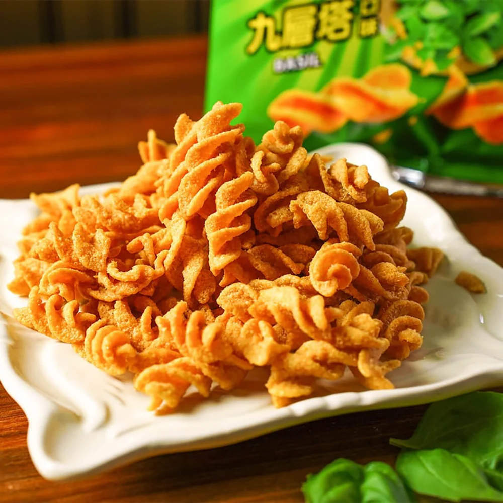 Pea Crackers Basil Flavor - 48g - Image 5