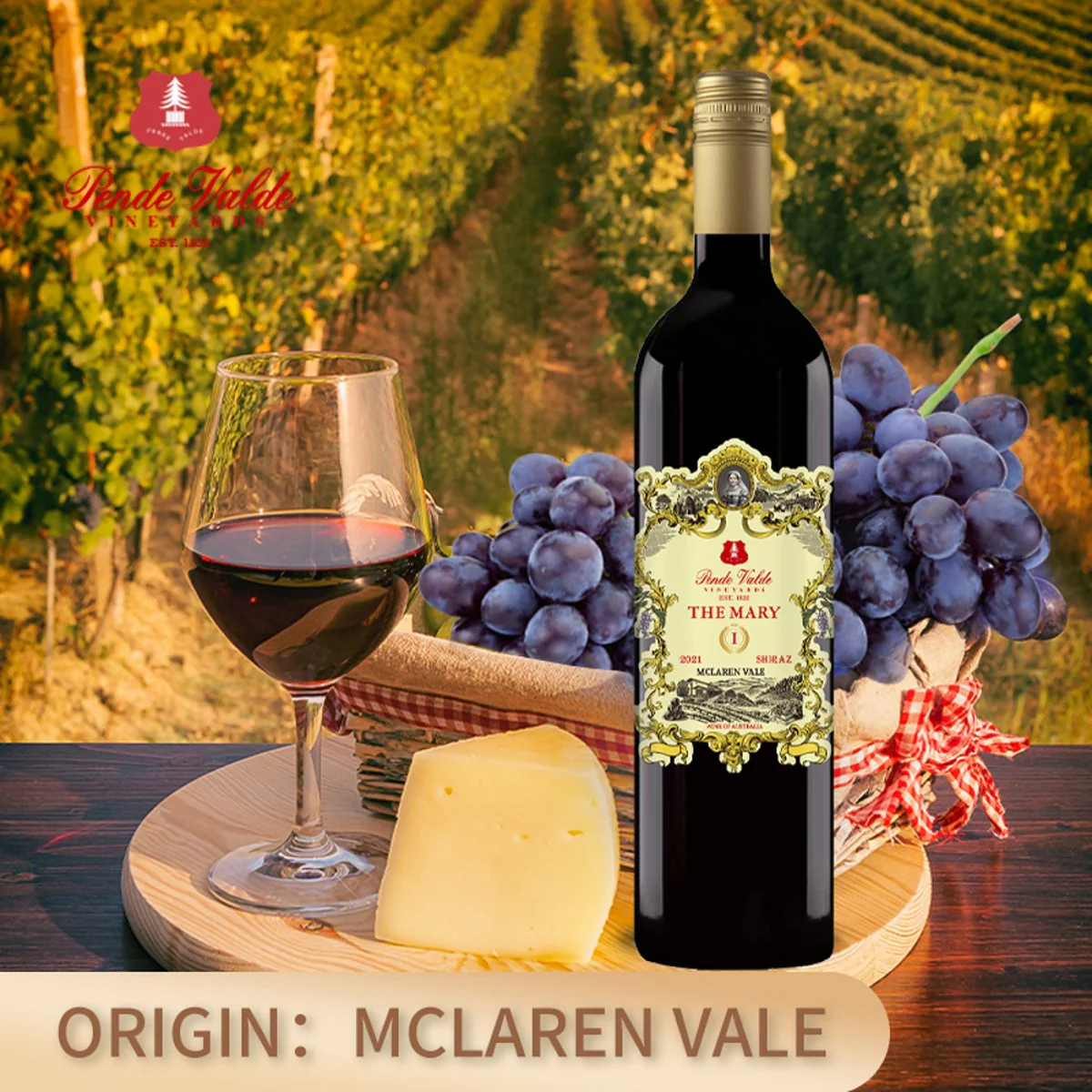 Pende Valde The Mary No.1 2021 Shiraz 750ml - Image 3