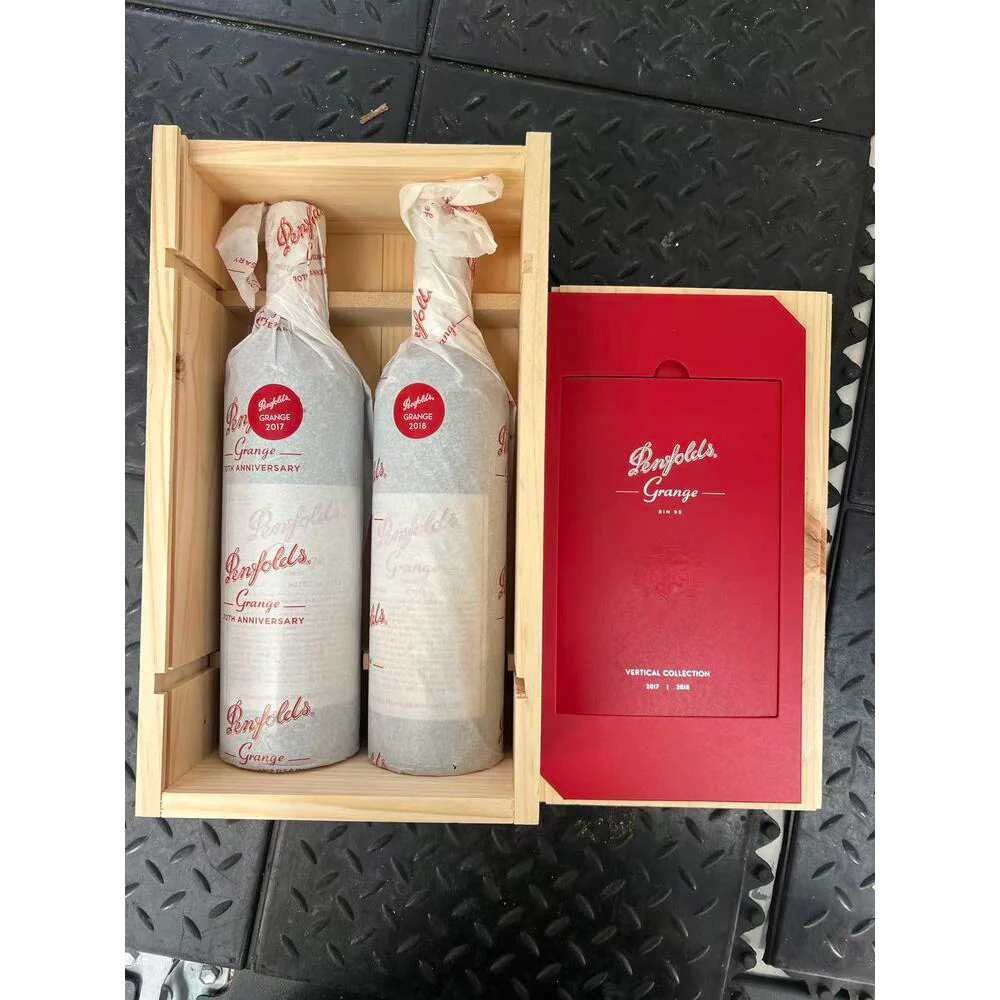 Penfolds Grange Vertical Collection 2017 & 2018 – Limited Edition Wooden Gift Case, 2 × 750ml - Image 5