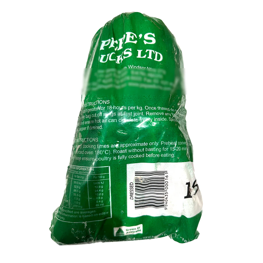 Pepe's Duck Barn Raised Whole Duck Size 16 - 1.6kg - Image 2