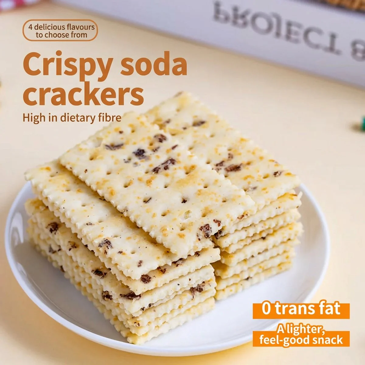 Peppito Black Truffle Rye Soda Crackers - 336g - Image 2