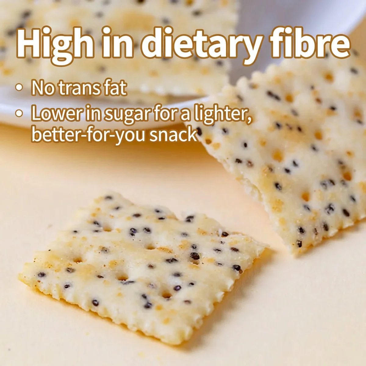 Peppito Black Truffle Rye Soda Crackers - 336g - Image 3