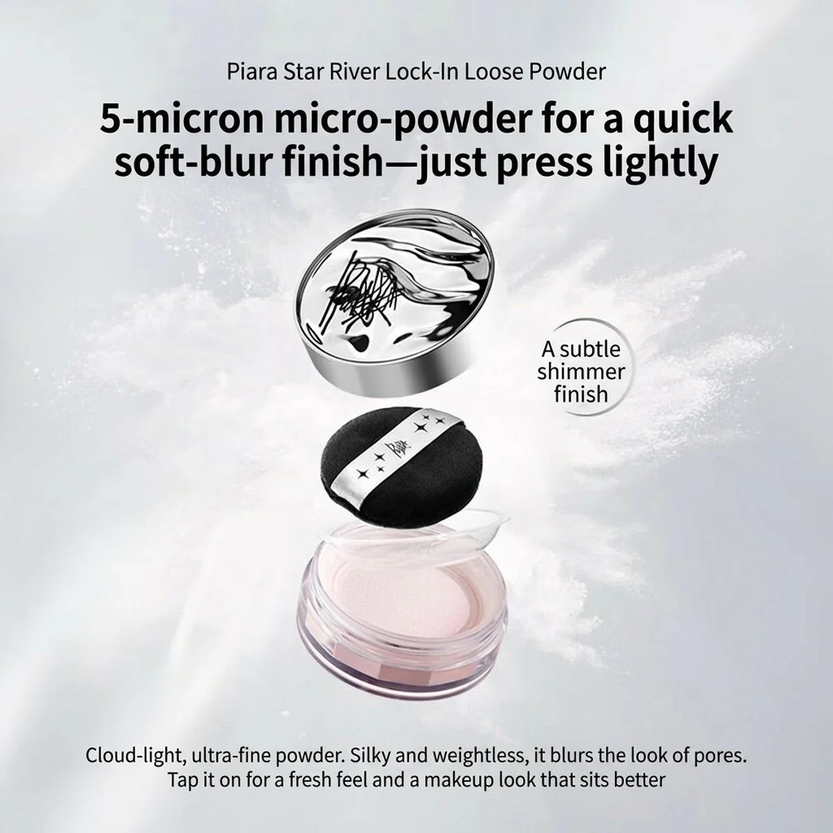 Piara Galaxy Setting Powder #01 Natural Nude - 6g - Image 3