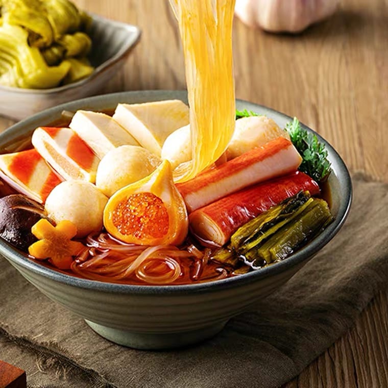 Pickled Vegetable Flavor Instant Oden - 9 Pieces, 163g - Image 3