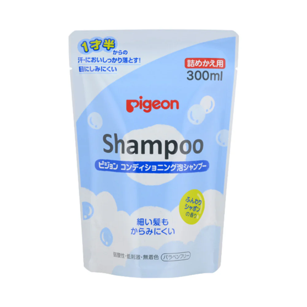 Pigeon Baby Foaming Shampoo Refill 300ml – Mild Low-Irritant Formula