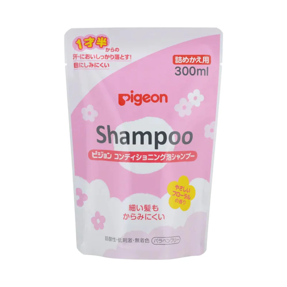 Pigeon Baby Foaming Shampoo Refill 300ml – Mild Low-Irritant Formula