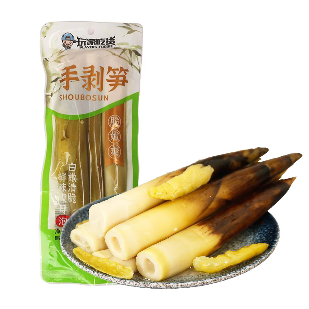 Player's Foodie Hand-Peeled Bamboo Shoots with Pickled Pepper Flavor - 400g