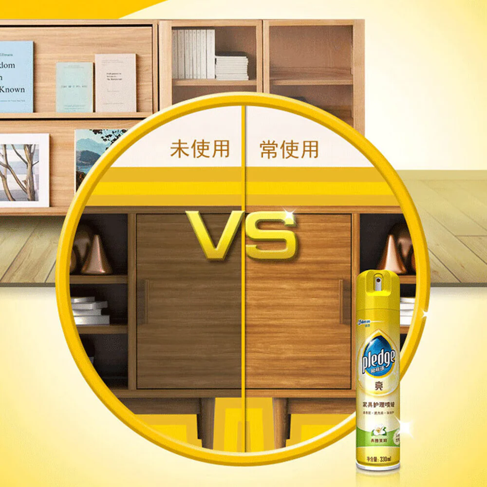 Pledge Furniture Care Spray Wax Jasmine Scent - 330ml - Image 3