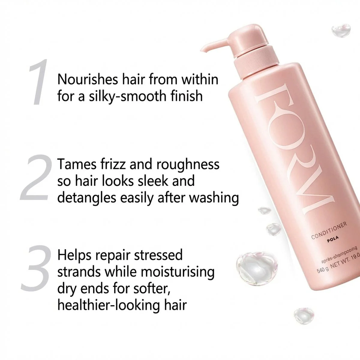 Pola FORM Anti-Glycation Volumizing Conditioner - Pink, 540g - Image 2