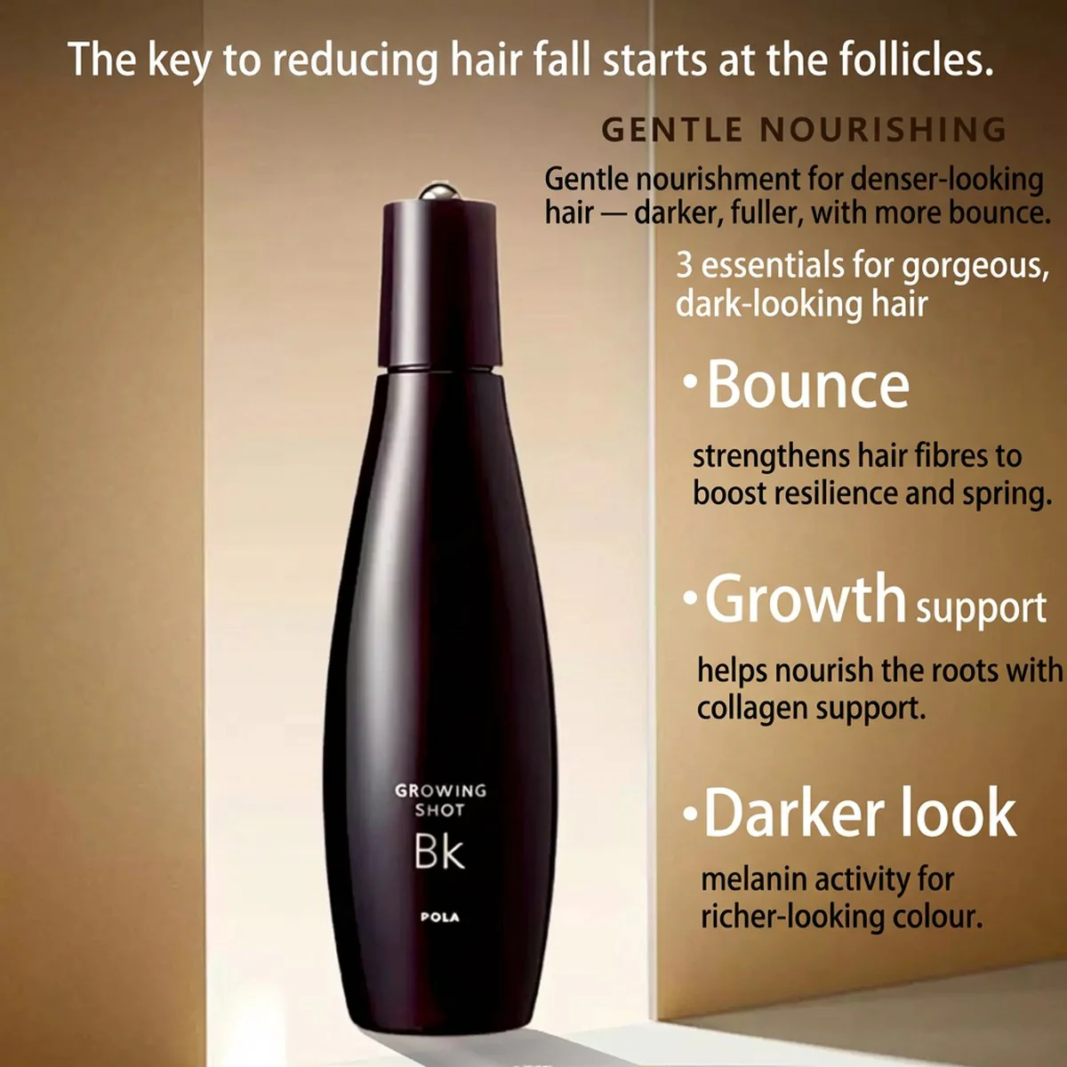 Pola Growing Shot Bk Scalp Essence 170ml - Anti-Hair Fall & Thicker-Looking Hair Tonic - Image 3
