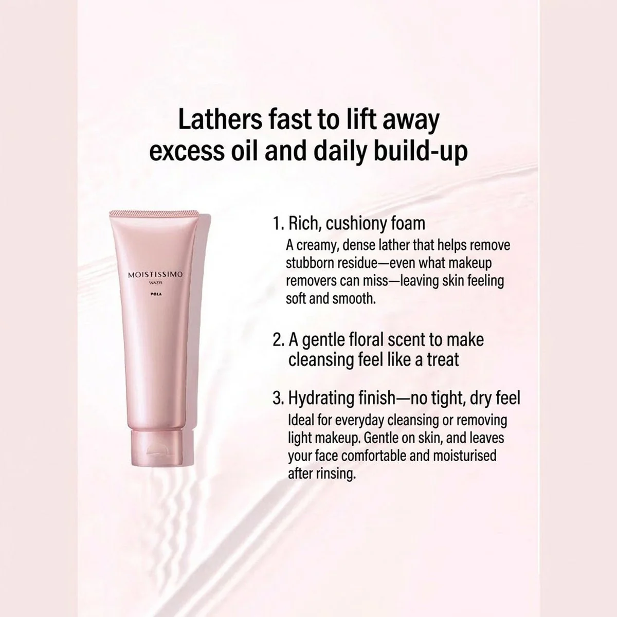 Pola Moistissimo Moisturising Face Wash 120g - Image 3