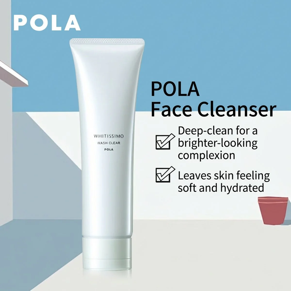 Pola Whitissimo Wash Clear Brightening Face Wash 120g - Image 2