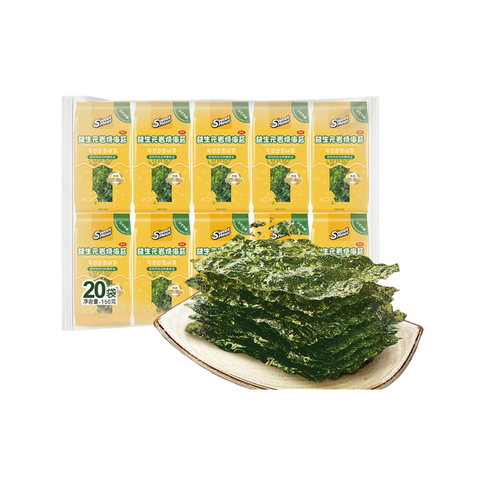 Prebiotic Roasted Seaweed Original 150g (20 Packs) - Limited Import