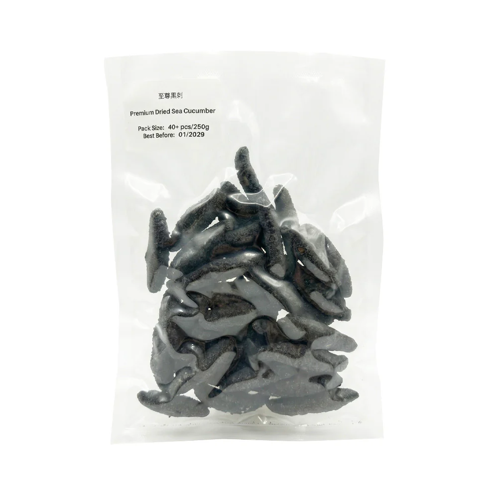 Premium Dried Black Sea Cucumber 40+ Pieces / 250g