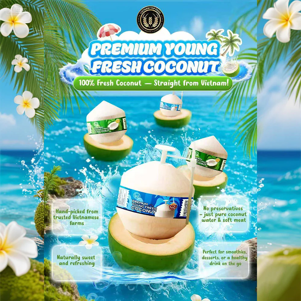 Premium Easy-Open Vietnamese Young Coconut (Large) - 1 Piece - Image 2