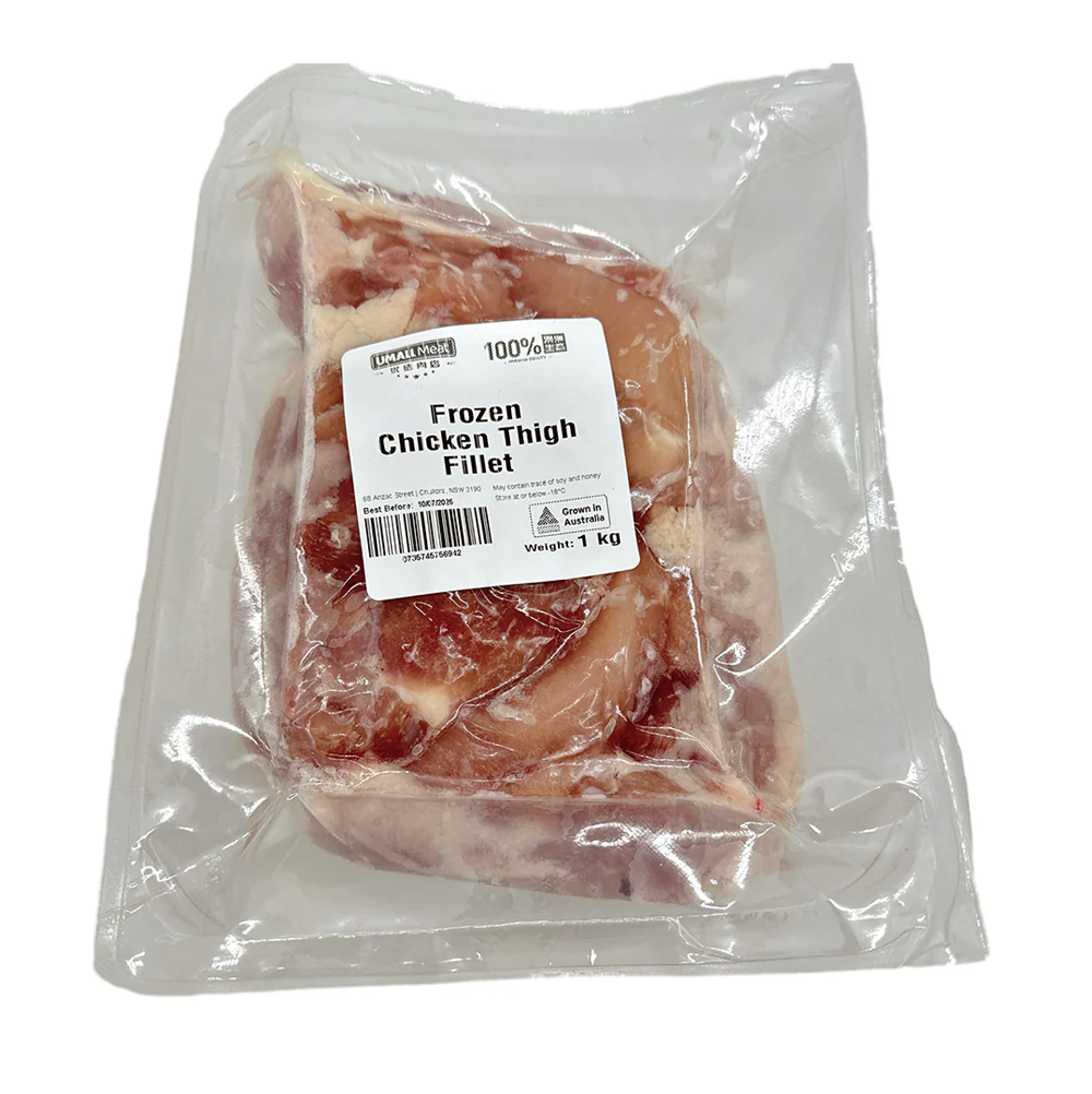 Premium Selected Frozen Chicken Thigh Fillet - 1kg - Image 2