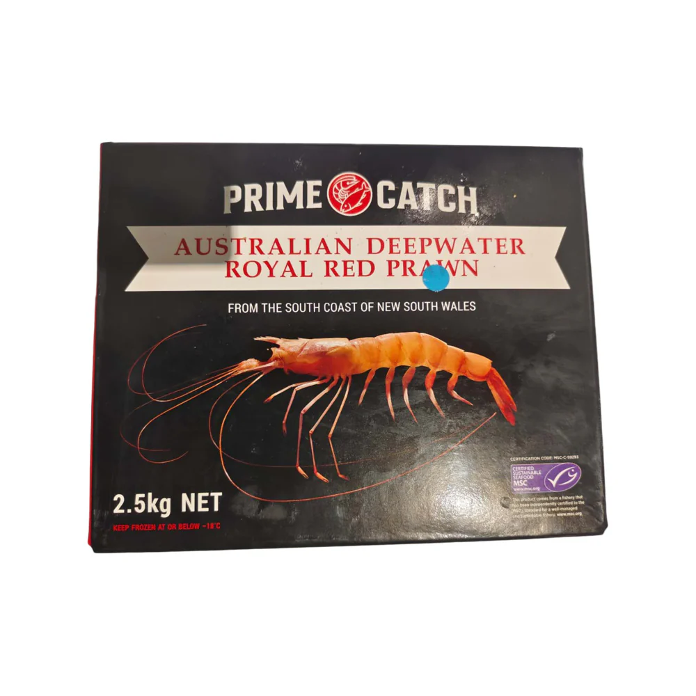 Prime Catch Frozen Australian Deep Sea Red Prawns 2.5kg - Image 2