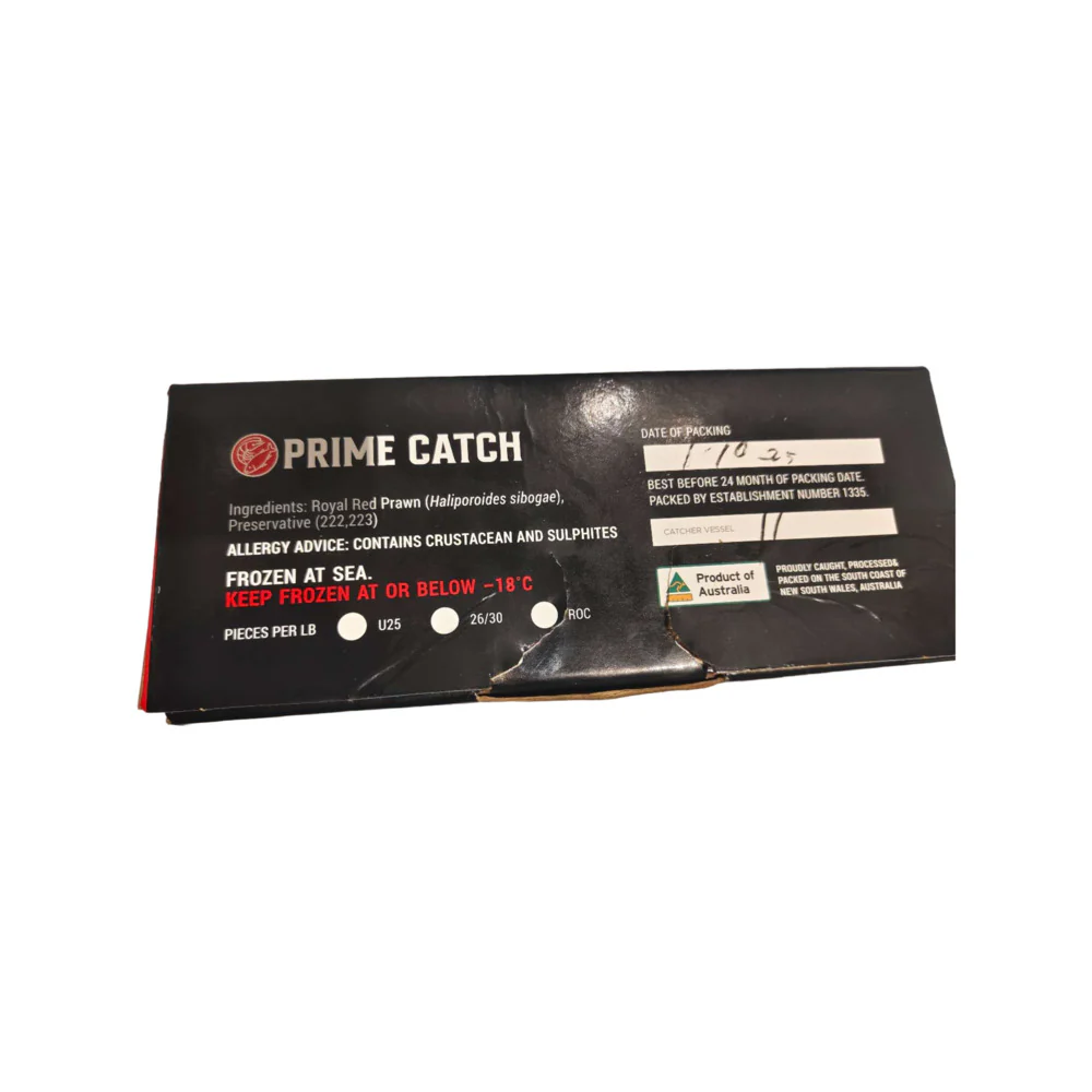 Prime Catch Frozen Australian Deep Sea Red Prawns 2.5kg - Image 3