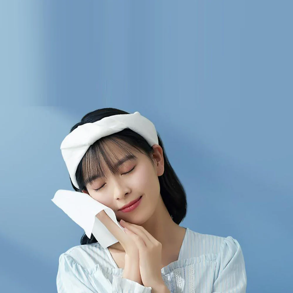 Purcotton Facial Cleaning Cotton Tissue - 80 Sheets x 3 Packs - Image 3