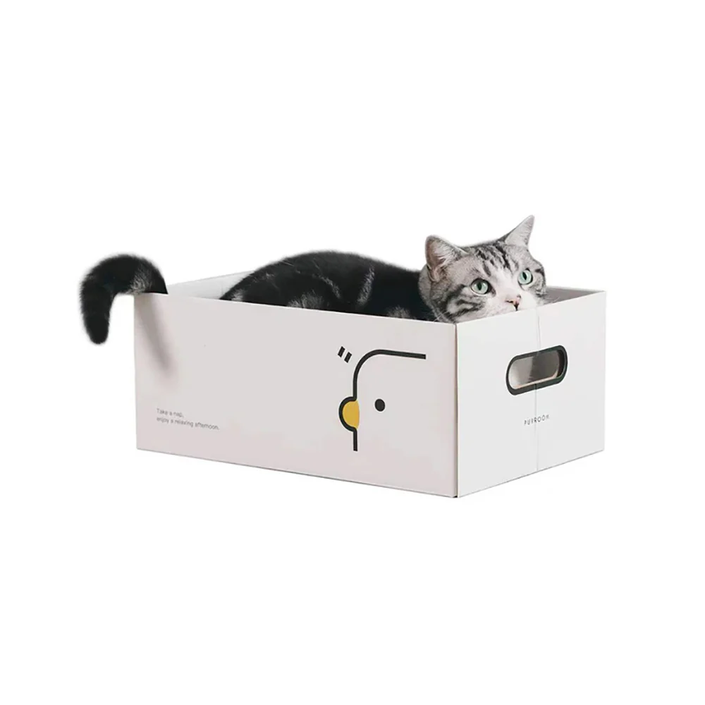 Purroom New Cat Scratching Box - Chicken Pattern - Image 4