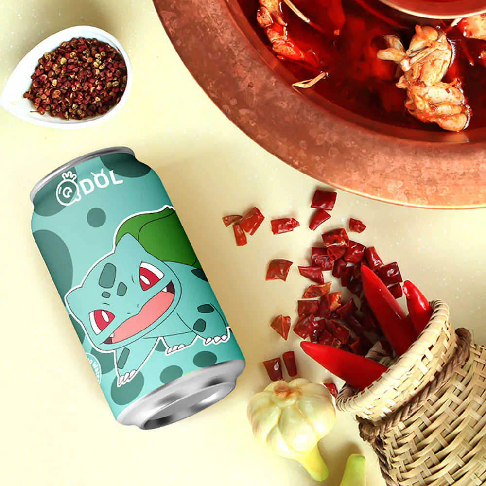 QDOL Grape Flavored Sparkling Water - Pokemon Edition - 330ml - Image 2