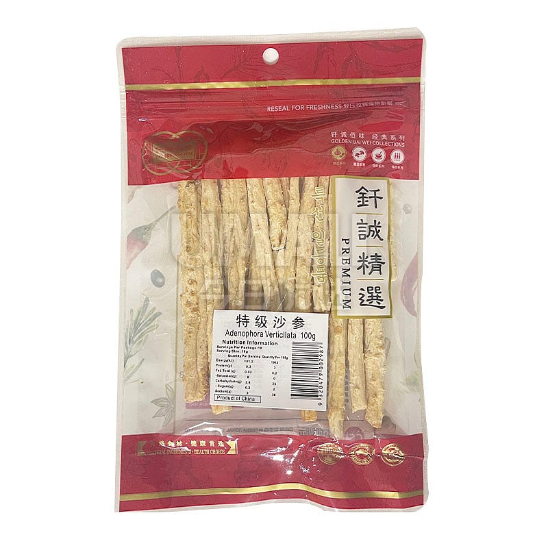 Qian Cheng Bai Wei Premium Radix Adenophora - 100g