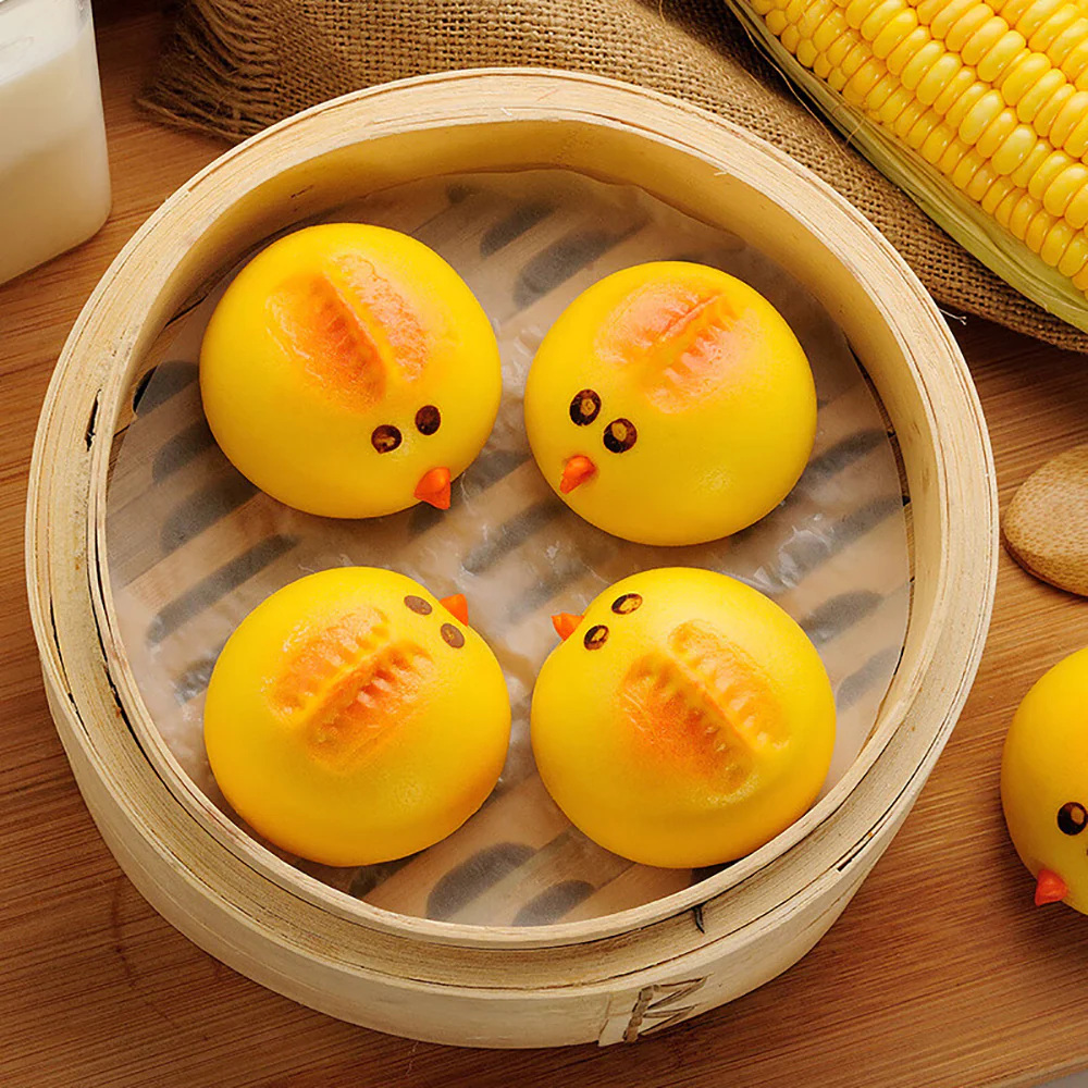 Qianwei Central Kitchen Frozen Chicken Custard Buns - 360g - Image 2