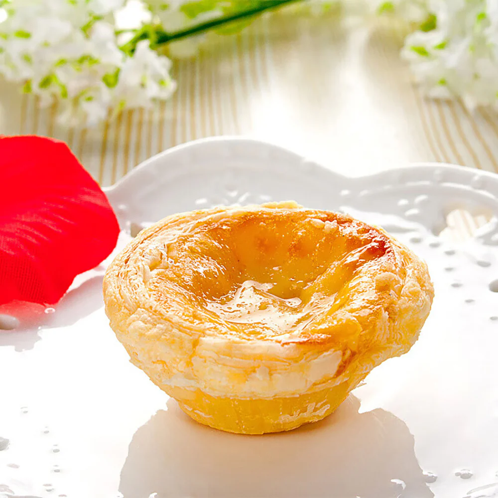 Qianwei Central Kitchen Frozen Crispy Portuguese Egg Tart Shells - 24 Pieces, 456g - Image 2