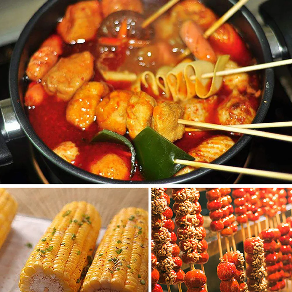 Qingchun Bamboo Skewers for BBQ - 30cm, Pack of 65 X3 - Image 5
