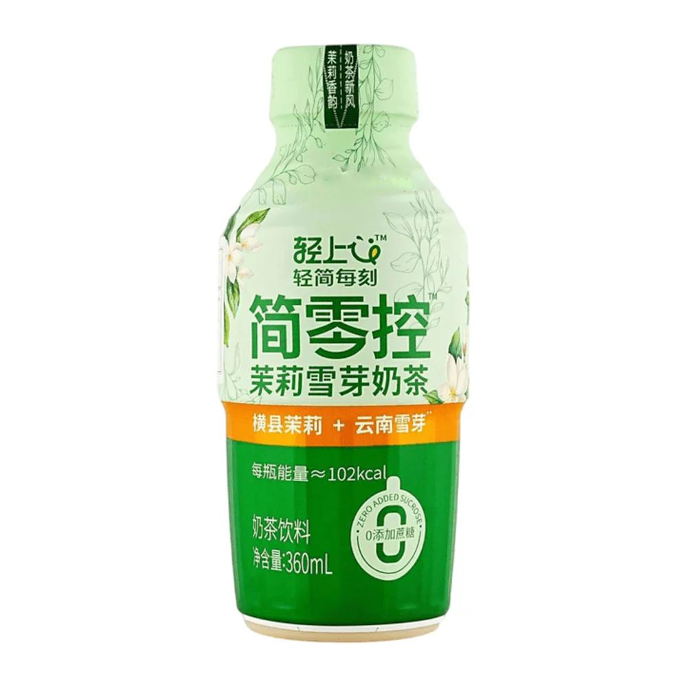 Qingshang Jianling Jasmine Snow Bud Milk Tea 360mL – No Added Sucrose
