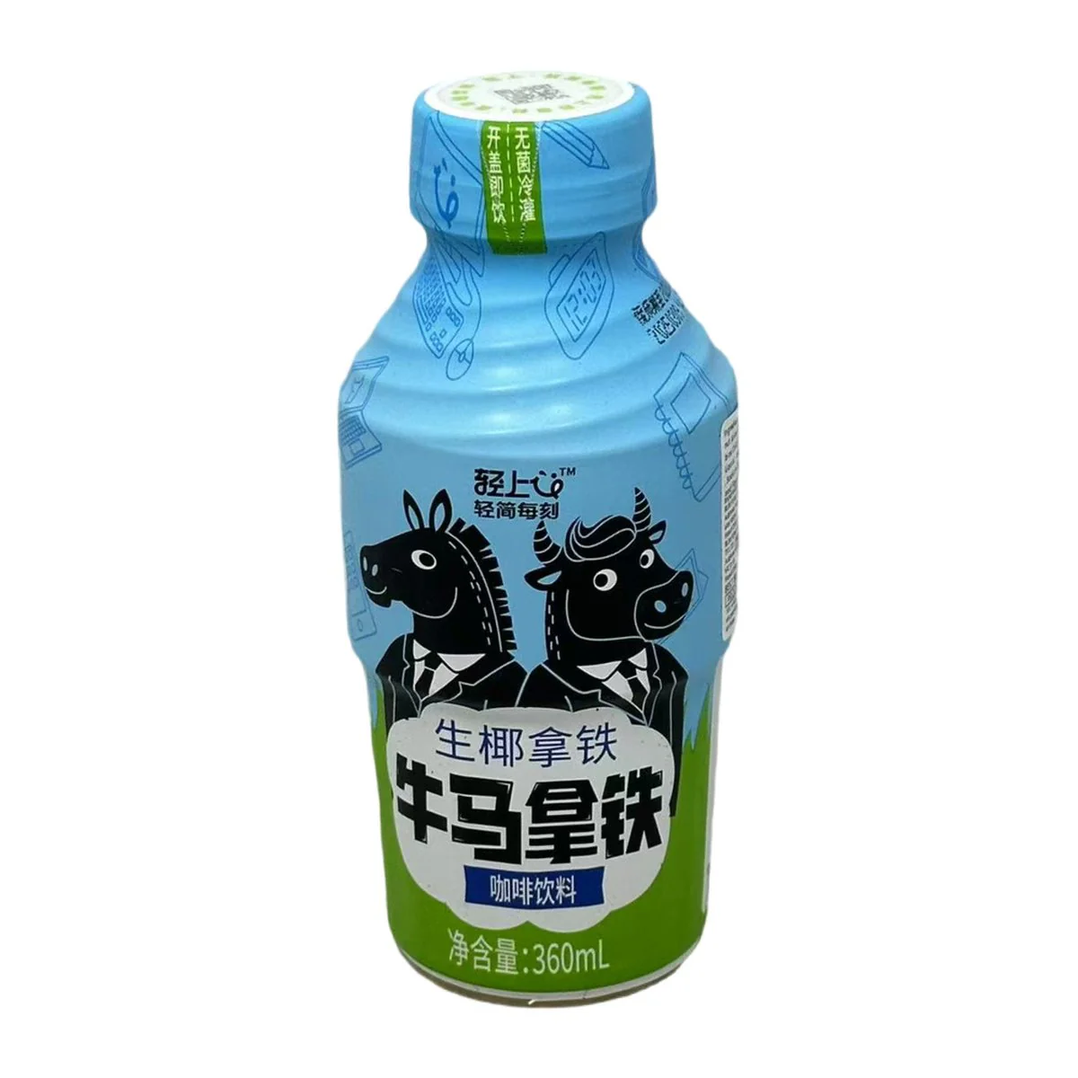 Qingshang NiuMa Latte (Coconut Milk Latte) 360ml - Ready-to-Drink Coffee