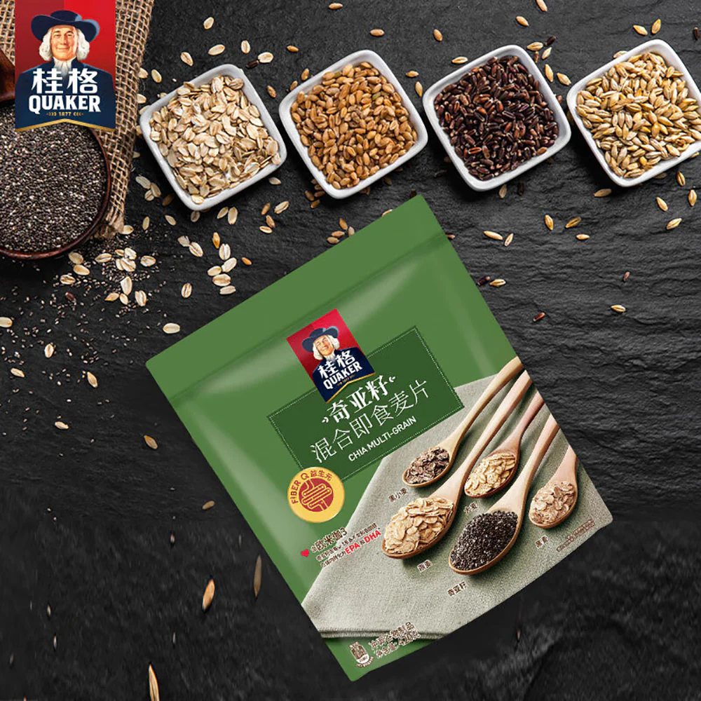 Quaker Chia Multi-Grain Instant Oatmeal - 420g - Image 2