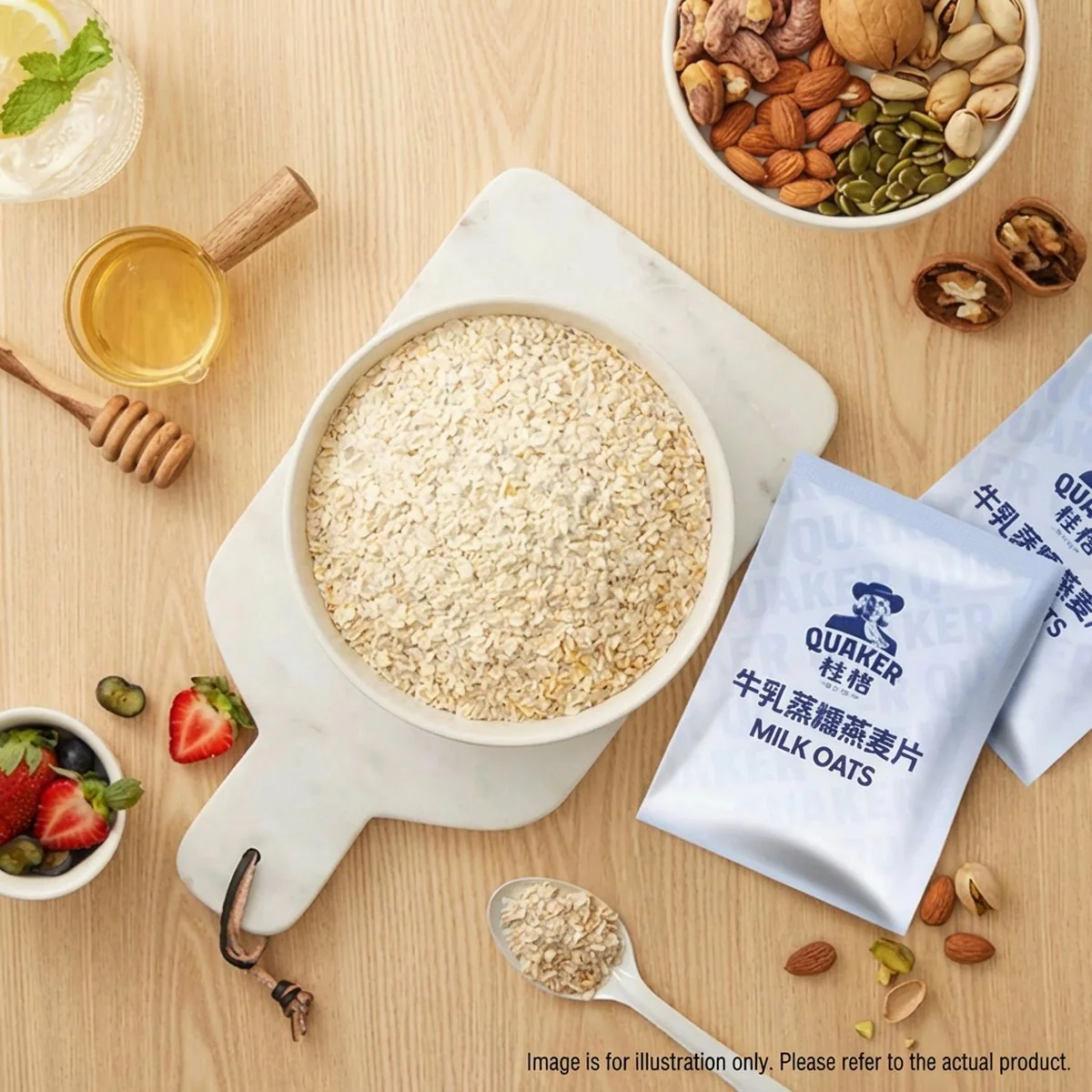 Quaker Milk Steamed Glutinous Oats - 1.12kg - Image 2
