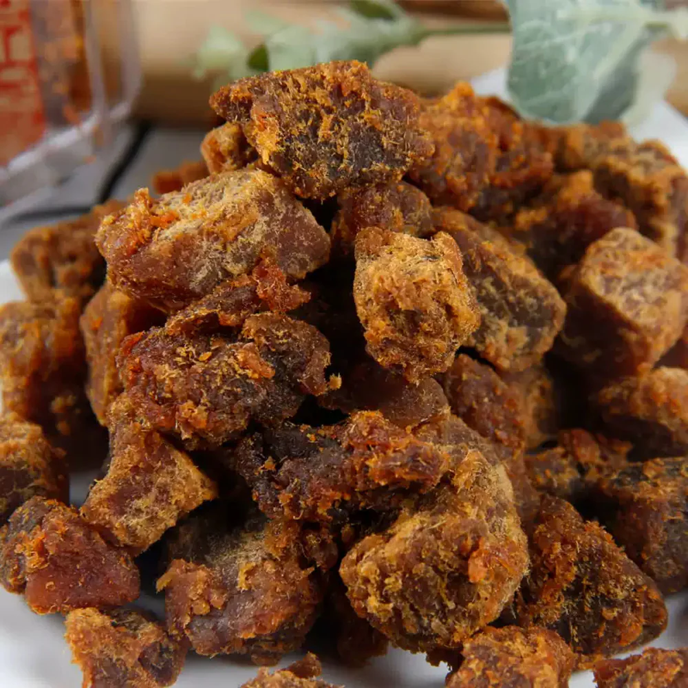 Quan Jia Fu Macau-Style Meat Cubes, XO Sauce Flavor 200g - Jerky Bites Snack - Image 3