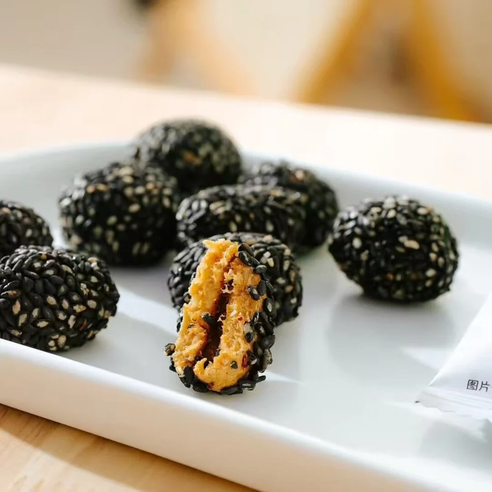 Quanwei Black Sesame Glutinous Jujube 63g – Prebiotic Snack - Image 2
