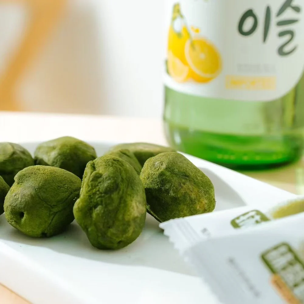 Quanwei Matcha Milky Glutinous Jujube 63g - Matcha Milk Jujube Snack - Image 3