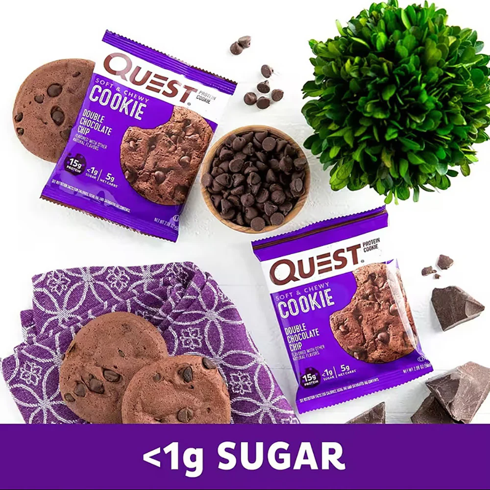 Quest Protein Cookie Double Chocolate Chip - 59g - Image 2