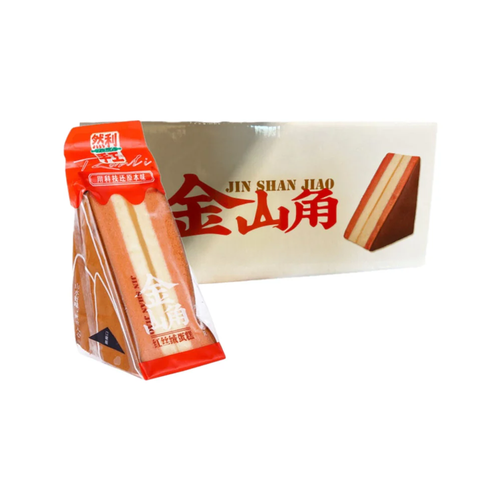 Ranli Jin Shan Jiao Red Velvet Cake - Box of 28, 95g Each