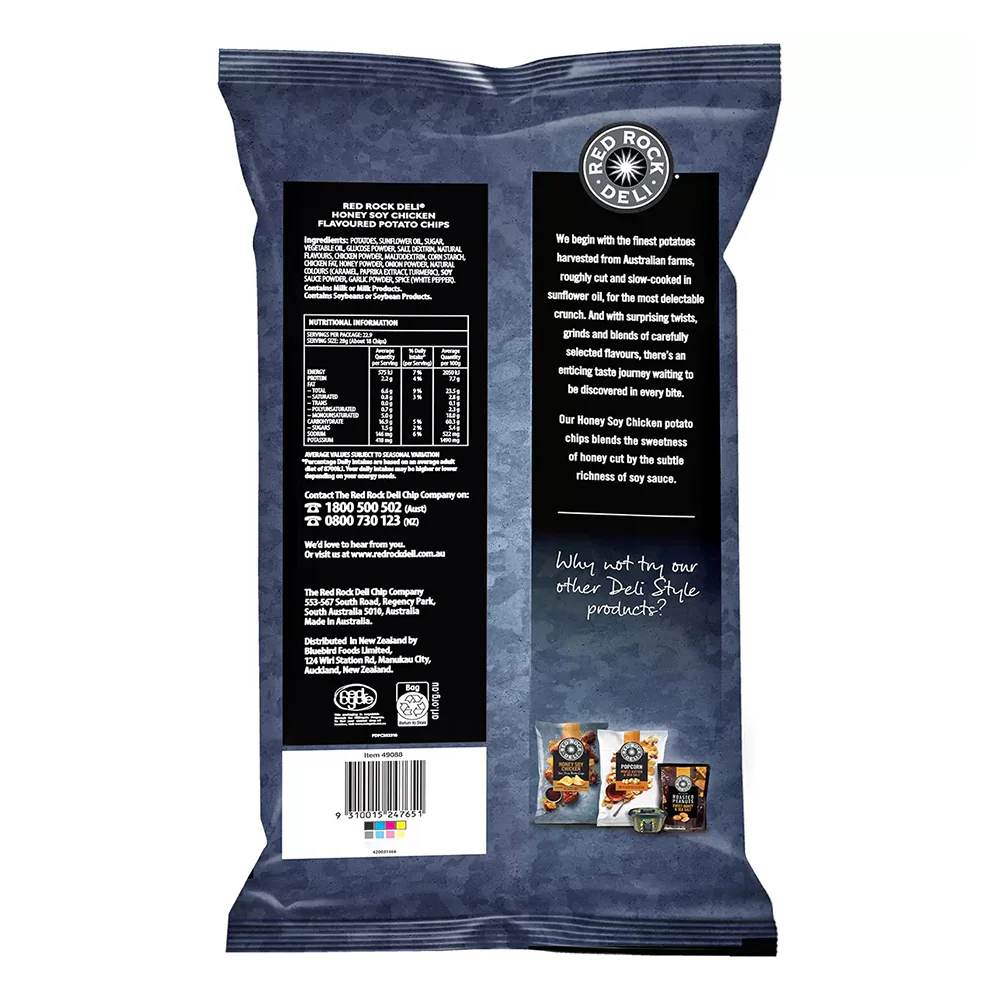 Red Rock Deli Honey Soy Chicken Potato Chips - 640g - Image 3