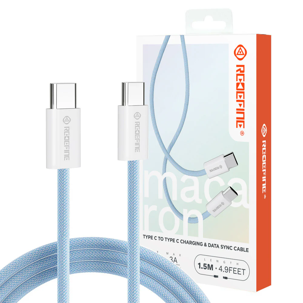 Redefine Type C to Type C Charging Cable 60W 1.5m Blue