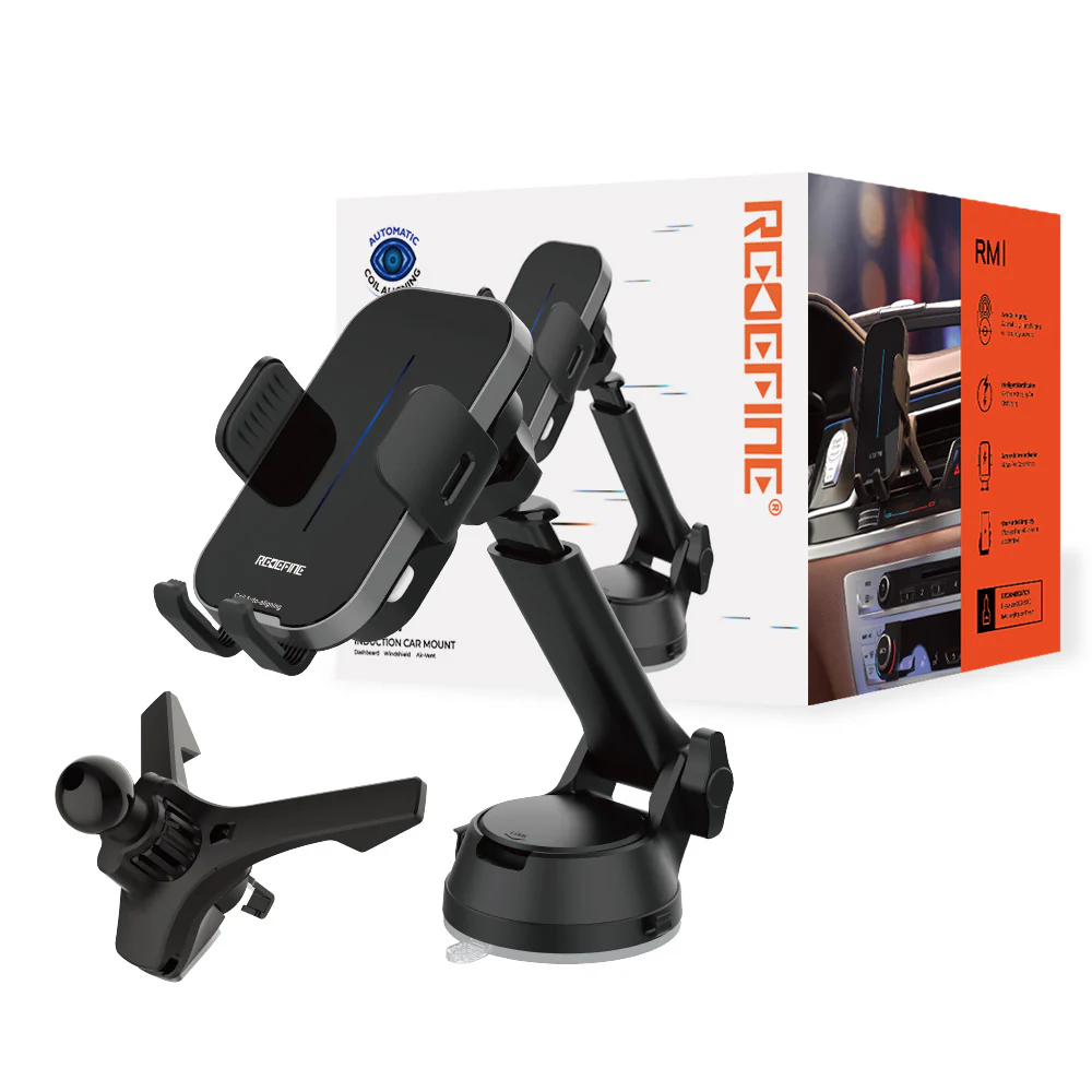 Redefine Wireless Car Charger Mount - Black
