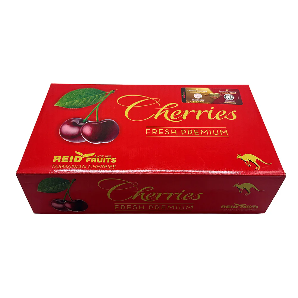 Reid Fruits Tasmanian Cherries Gift Box 28mm+ - 2kg - Image 5
