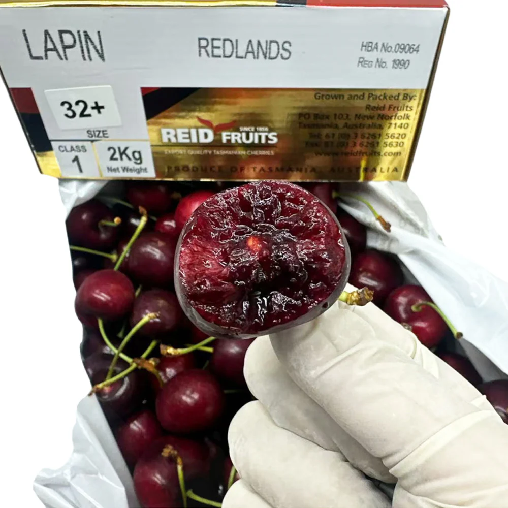Reid Fruits Tasmanian Lapin Cherries Gift Box 32mm+ 2kg - Image 4