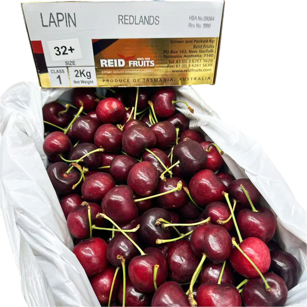 Reid Fruits Tasmanian Lapin Cherries Gift Box 32mm+ 2kg - Image 5