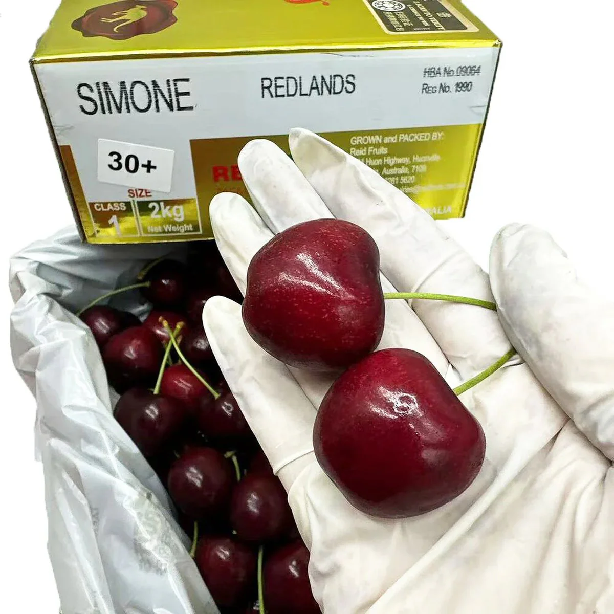Reid Fruits Tasmanian Premium Cherries 30mm+ – Gift Box 2kg - Image 3